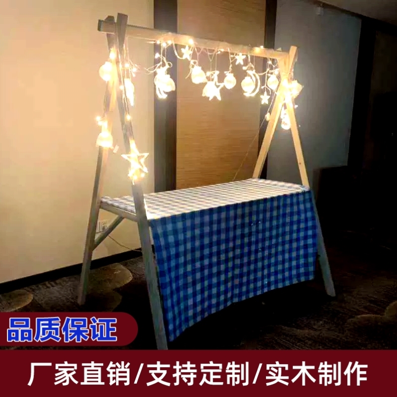 摆摊移动展示架促销花车可折叠夜市集市架子定制户外棚集市摊位架 - 图3