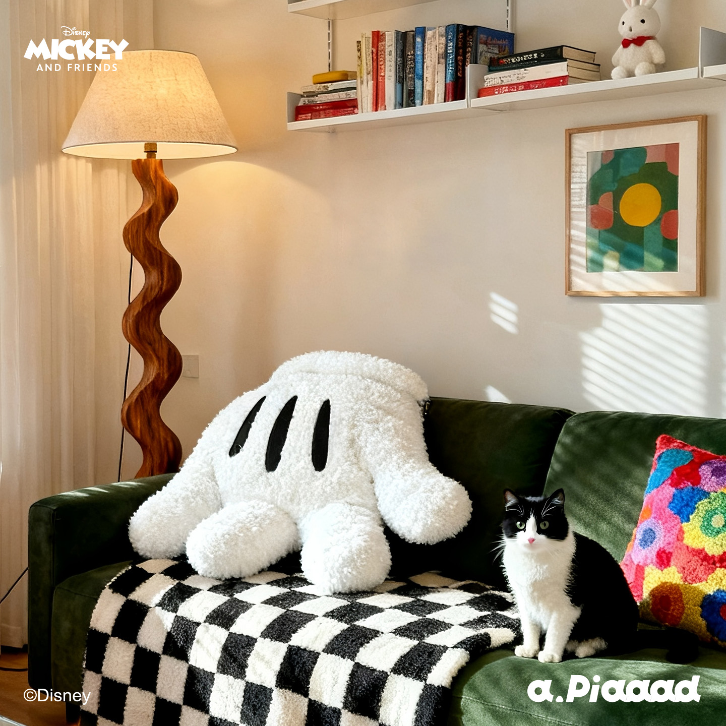 SUNDAY HOME & a.Piaaad 米奇史迪奇爪击斜挎包睡袋猫窝狗窝摆件 - 图2