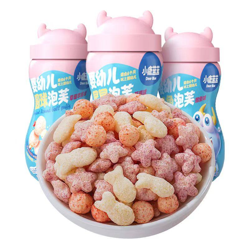 小鹿蓝蓝星星鱼鱼泡芙婴幼儿泡芙条无添加盐婴儿辅食宝宝手指零食,淘宝优惠券,粉丝福利购,淘宝优惠卷