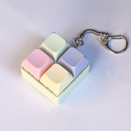 跨境下沉解压按键捏捏乐钥匙扣挂件创意儿童解闷玩具发泄减压神器 - 图3