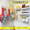 Custom-made drill-free storage rack for acrylic hole plates