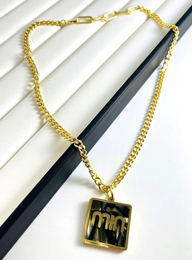 合金合金毛衣链女字母长款项链