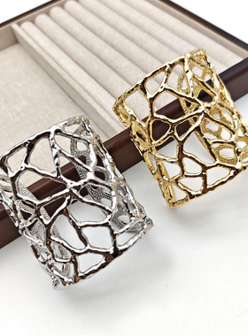 欧美风复古镂空网状手镯女小众设计感高级轻奢气质百搭手环手饰品