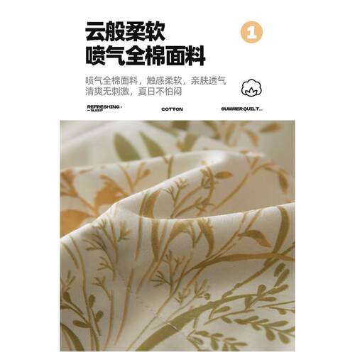 双面棉质夏季凉被空调棉被夏季学生宿舍单张可机洗夏季棉被纯棉春 - 图0