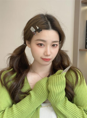 会发光灯泡发卡网红夹子少女头饰