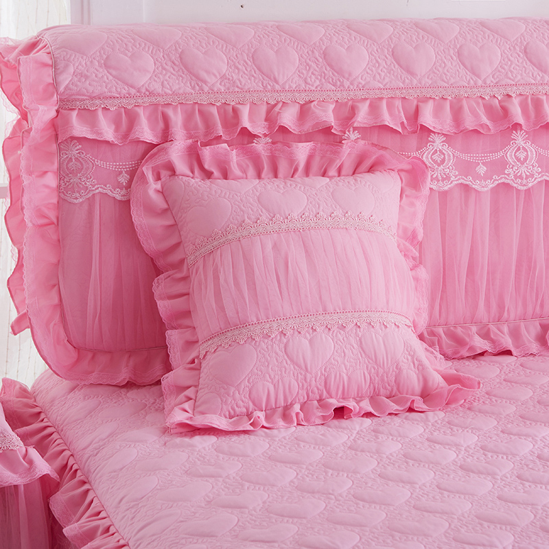 公主蕾丝全包布艺床头罩软包床头套欧式防尘罩1.8m1.5米床保护套