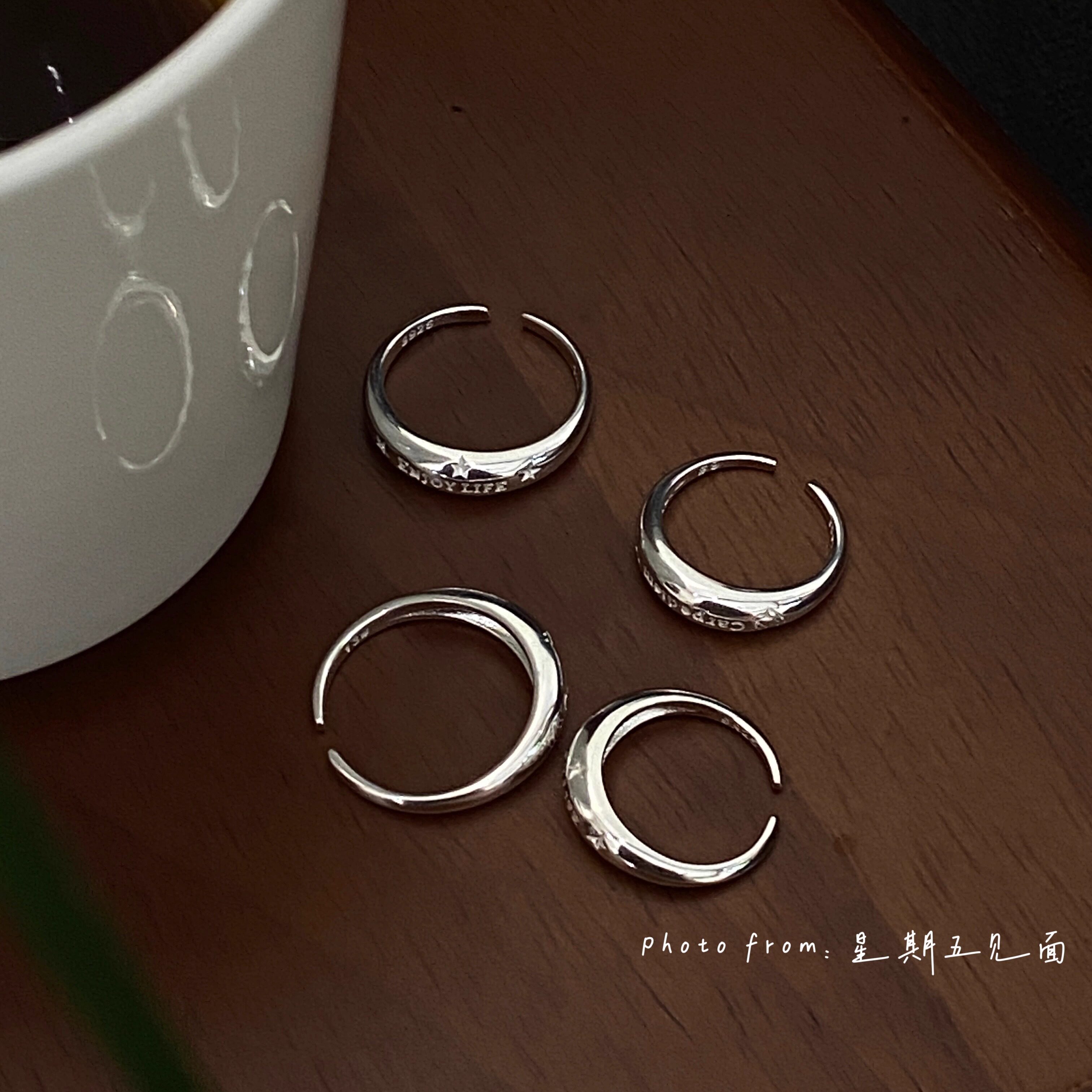 Original design sterling silver 925 ring plain ring tail ring
