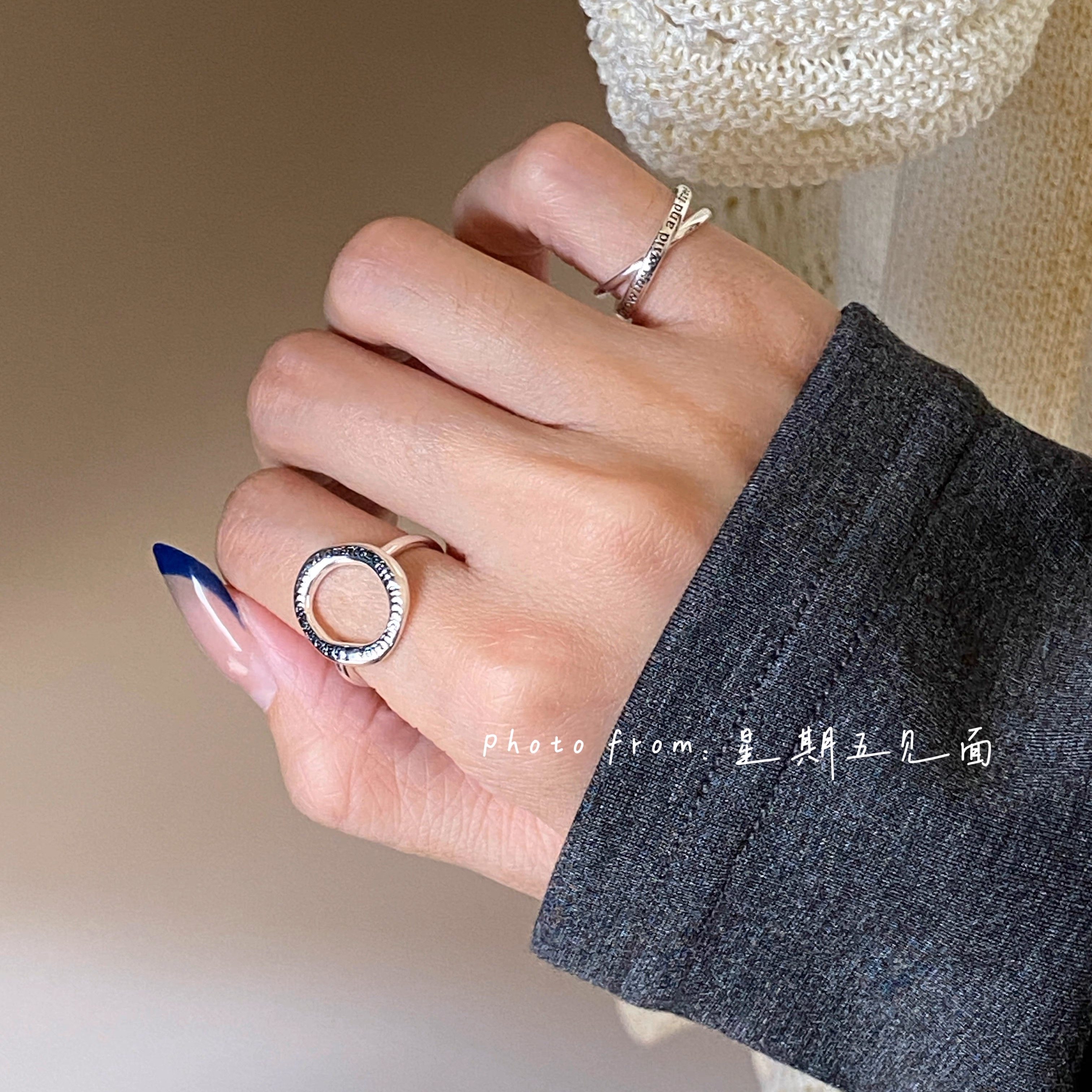 星期五见面|原创设计"肆意生长 自由自在" 纯银尾戒 重工双层戒指,淘宝优惠券,粉丝福利购,淘宝优惠卷