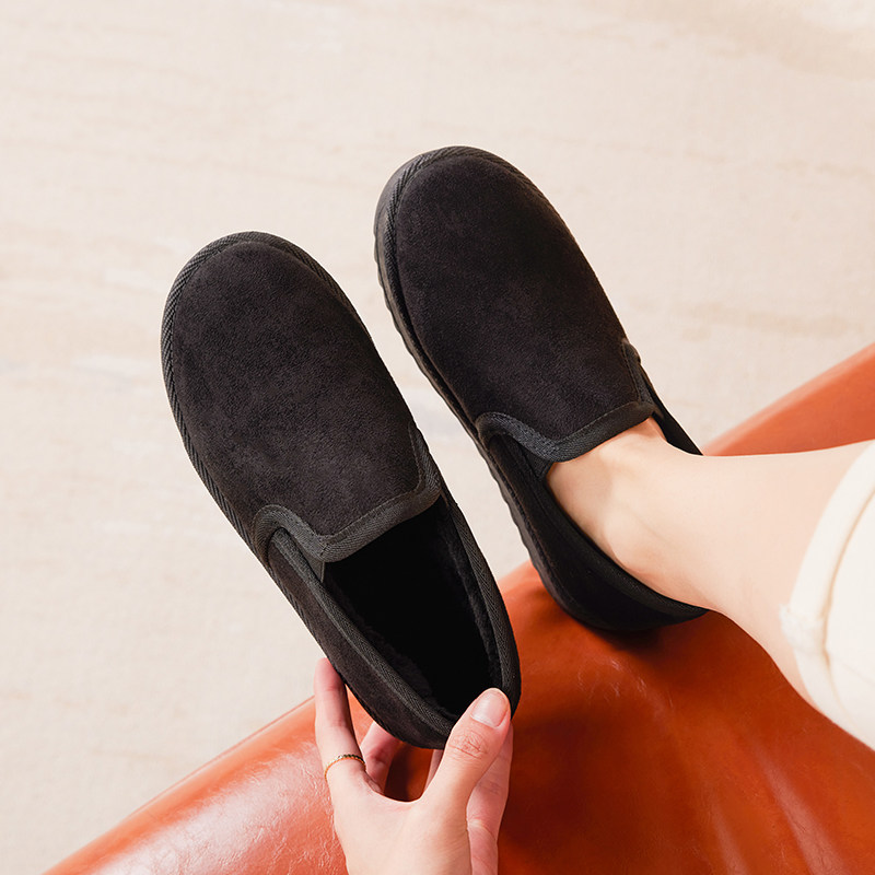 豆豆鞋女冬加绒2025新款老北京布鞋保暖防滑老式秋冬外穿毛毛棉鞋,淘宝优惠券,粉丝福利购,淘宝优惠卷