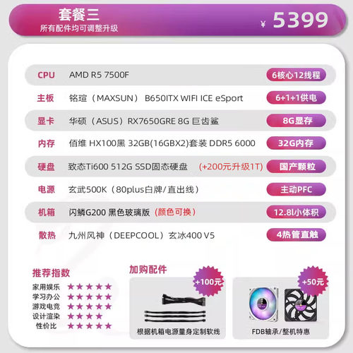 闪鳞G200显卡主机便携提手miniITX桌面台式机小钢炮电脑 - 图2