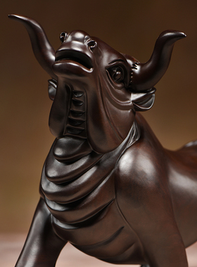 十二生肖摆件黑檀木华尔街