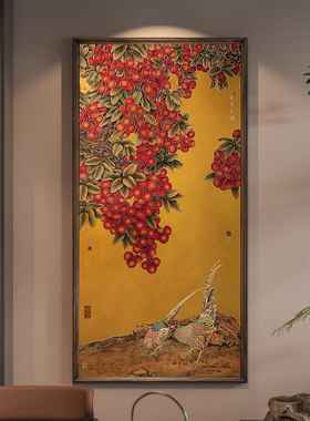 大吉大利玄关高端挂画新中式挂画