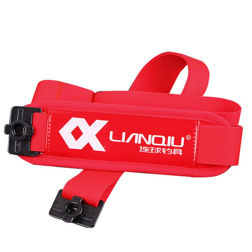 连球钓箱背带加厚垫肩卡扣挂环配件肩带正品加宽带扣通用钓鱼箱 - 图0