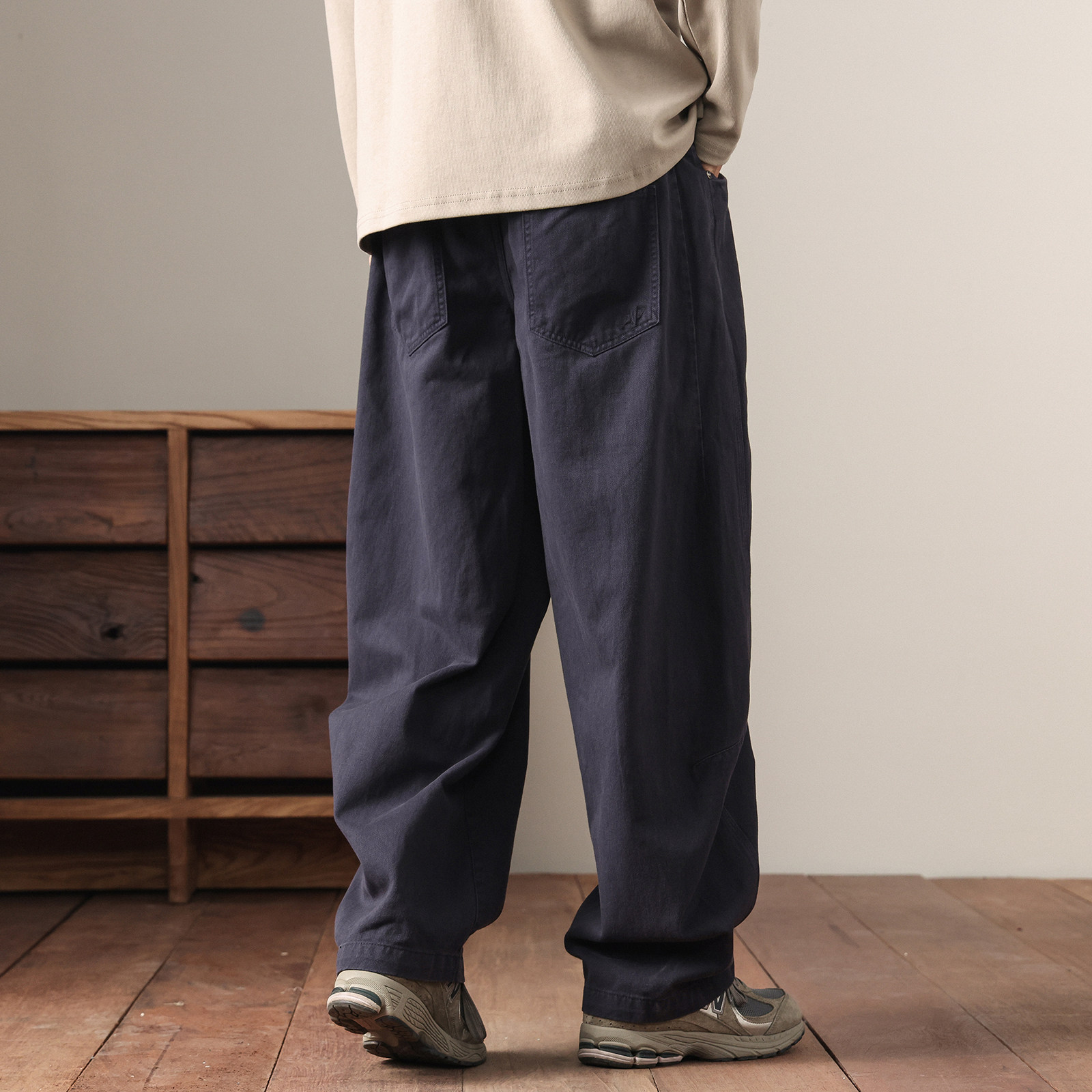 三十六街宽松阔腿弯刀裤男直筒休闲裤日系复古潮牌百搭工装长裤子,淘宝优惠券,粉丝福利购,淘宝优惠卷