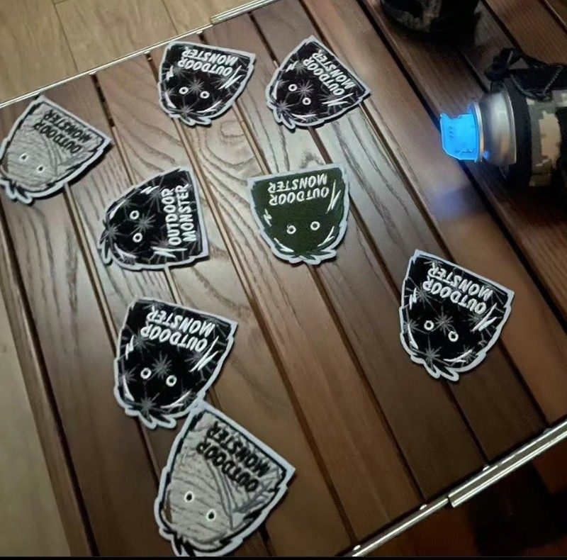 monster小怪兽户外露营装备收纳包气罐套魔术贴士气贴章徽章补丁,淘宝优惠券,粉丝福利购,淘宝优惠卷