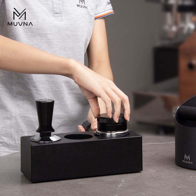 MUVNA咖啡机ABS压粉座手柄支架布粉器压粉器收纳51/54/58mm敲渣桶,淘宝优惠券,粉丝福利购,淘宝优惠卷