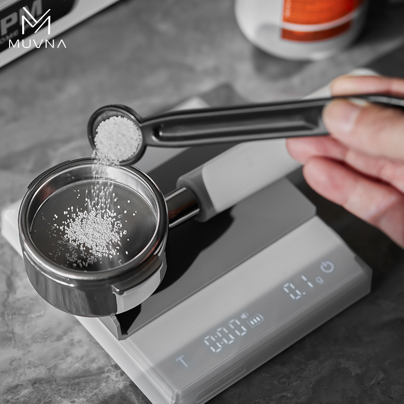 MUVNA慕威纳 意式咖啡清洁套装咖啡机清洁粉300g吧台清洁毛巾盲碗 - 图0