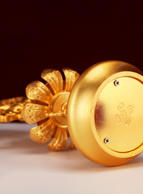 藏式七政宝摆件复古鎏铜合金