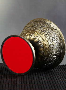 合金复古怀旧吉祥雕花摆件供水杯