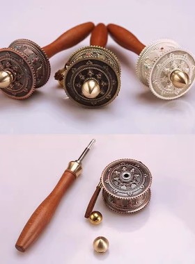 藏族转经简手摇家用摆件