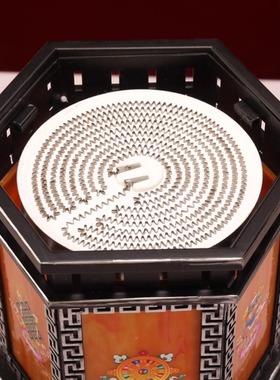 藏式电香炉插电家用电子香薰炉煨桑炉沉香八吉祥香器钛合金多档位