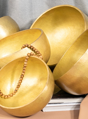 尼泊尔手工锻造纯铜颂钵金盏钵静心采耳瑜伽疗愈静心音疗梵音铜钵