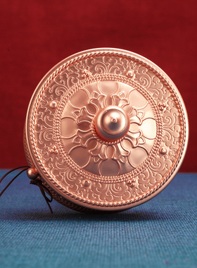 藏式随身携带双轴承桶实木摆件