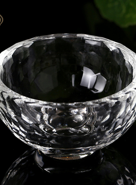 家用供水碗白水晶琉璃供水杯理发供佛七供八供玻璃圣水杯6cm8cm