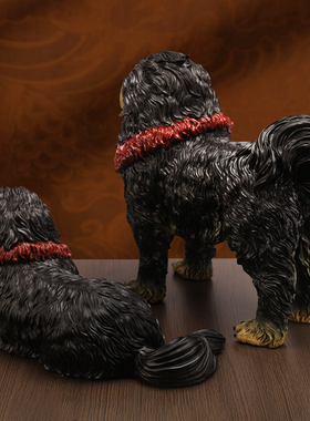 仿真树脂藏獒犬模型商场超市小摆件民族婚宴内蒙古公仔动物工艺品