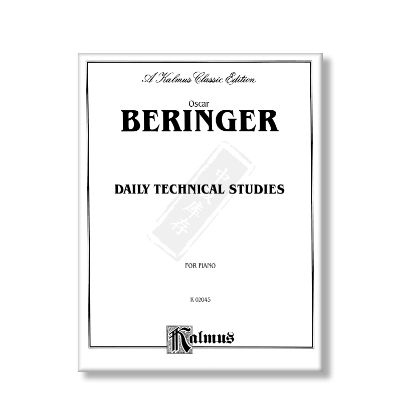 Oscar Beringer 钢琴日常技巧练习 原版进口乐谱书 Daily Technical Studies for Piano - 图3