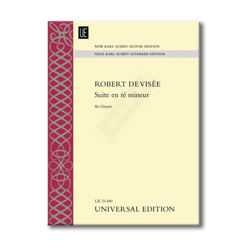 罗伯特 D小调组曲吉他独奏维也纳UE原版乐谱书 Robert de Visee Suite en re mineur for guitar UE34480-图3