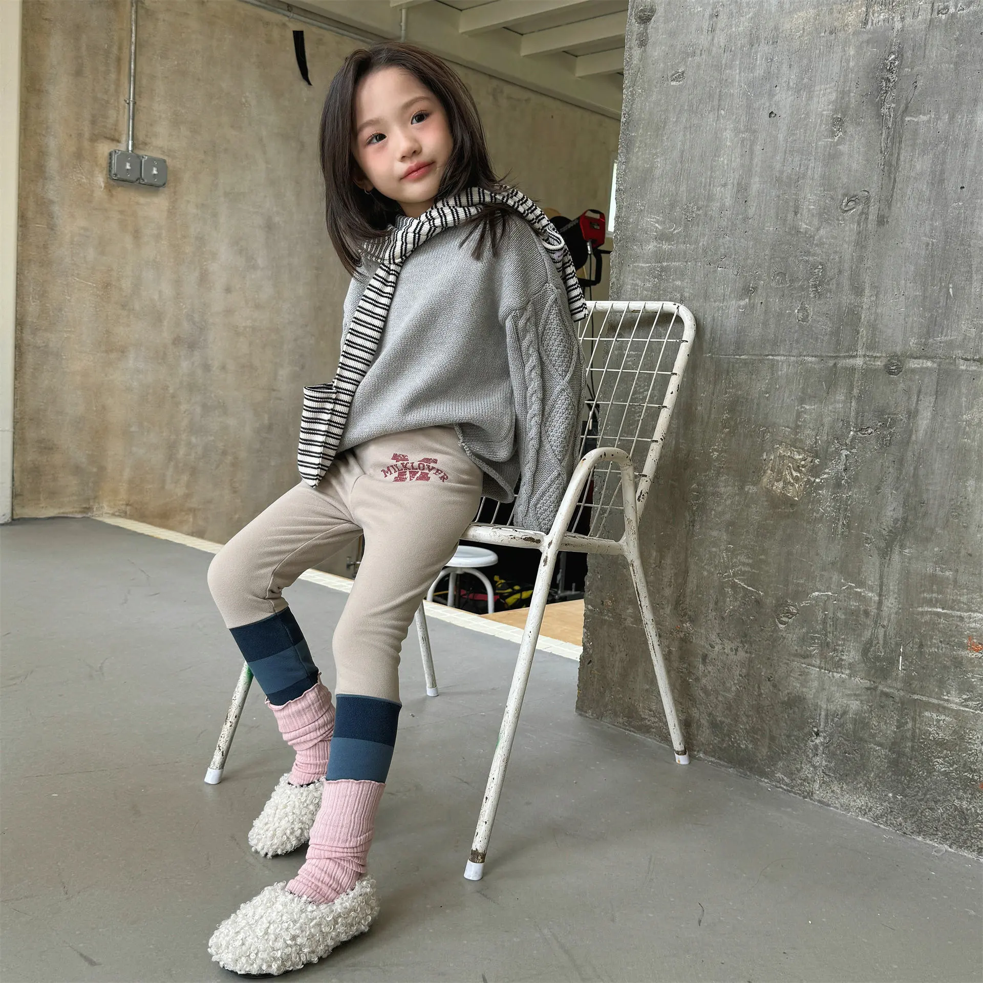 2025童装秋冬新款韩版加绒保暖冬装童裤儿童打底裤女童裤子 - 图0