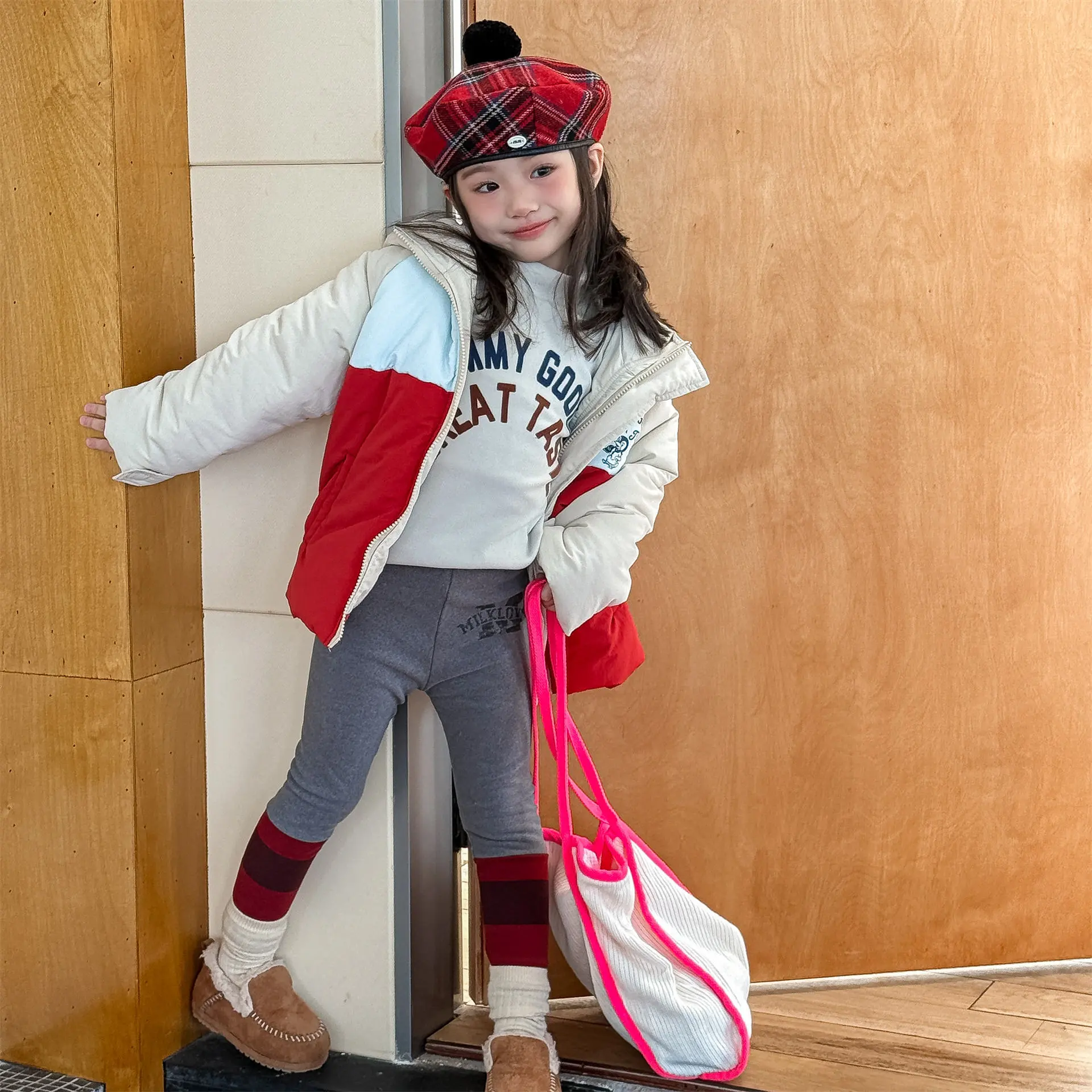 2025童装秋冬新款韩版加绒保暖冬装童裤儿童打底裤女童裤子 - 图2