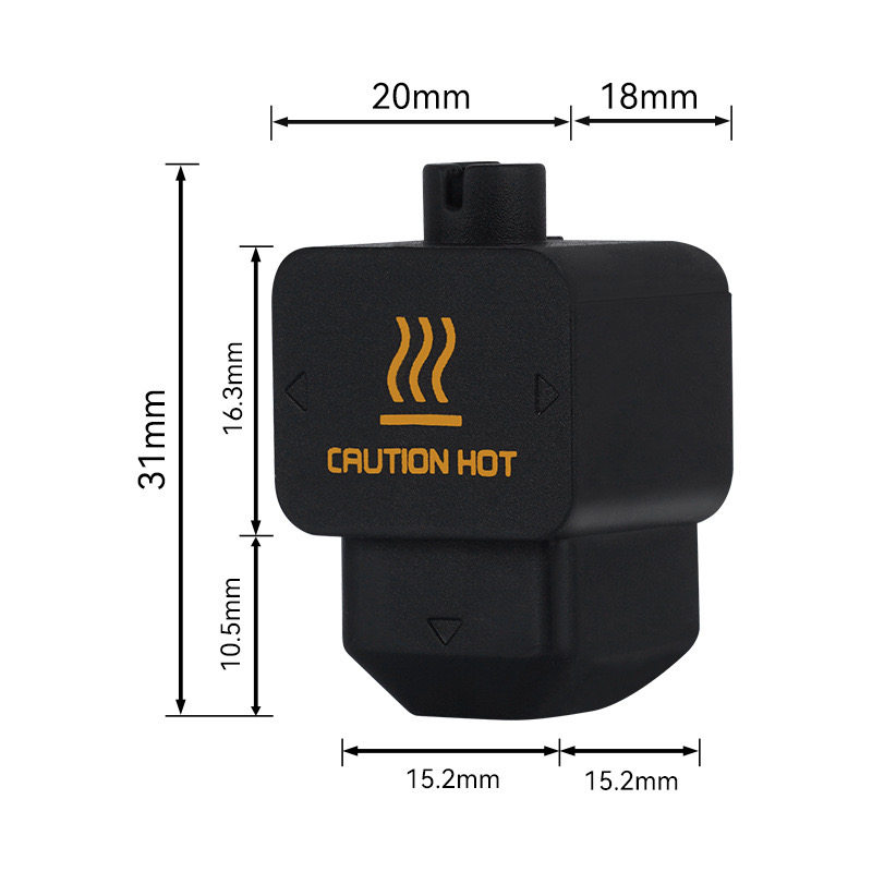 拓竹H2D热端硅胶套保温套耐高温300°C喷嘴加热块防尘防烫隔热套,淘宝优惠券,粉丝福利购,淘宝优惠卷