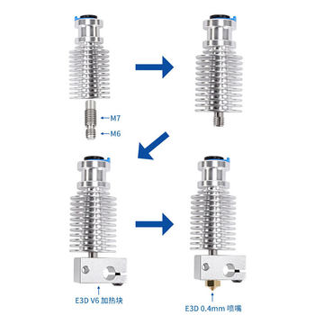 E3D V6 Voron voron2.4 Trident 0.1 extrusion head hot end kit MK3S nozzle print head DIY