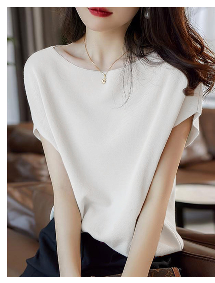 多色可选【初木町】女士夏季冰丝短袖t恤