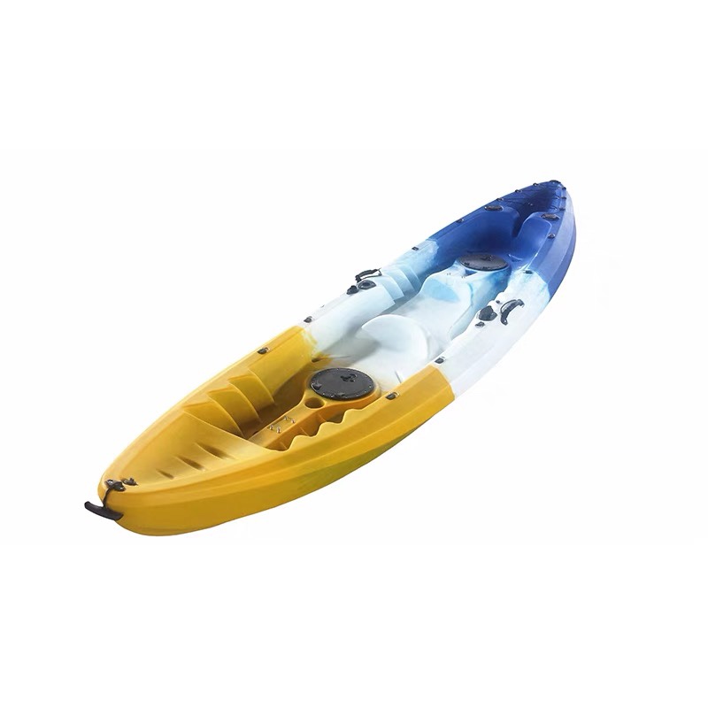 Kayak皮划艇硬艇双人塑料高级游船独木舟划艇漂流船钓鱼艇欧美风 - 图1
