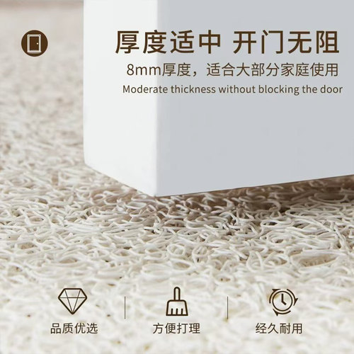 线条小狗地垫入户门垫进门卡通丝圈脚垫pvc门厅地垫大门口入户垫 - 图2