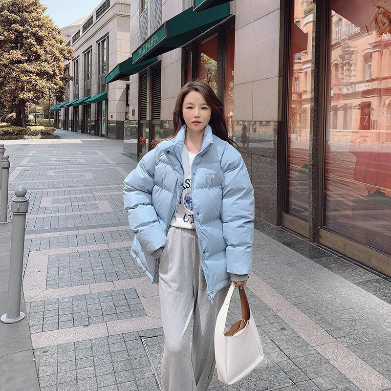 ins棉服女2023新款小个子学生宽松