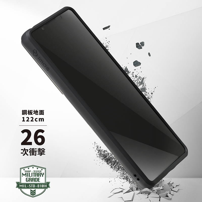 台湾imos适用于Xperia1V双料军规认证防震壳马克5轻薄软硬防摔雾面磨砂防滑保护套轻量化硅胶全包透明手机壳 - 图1