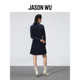 JASON WU autumn new classic pleated commuter casual shirt skirt long skirt dress