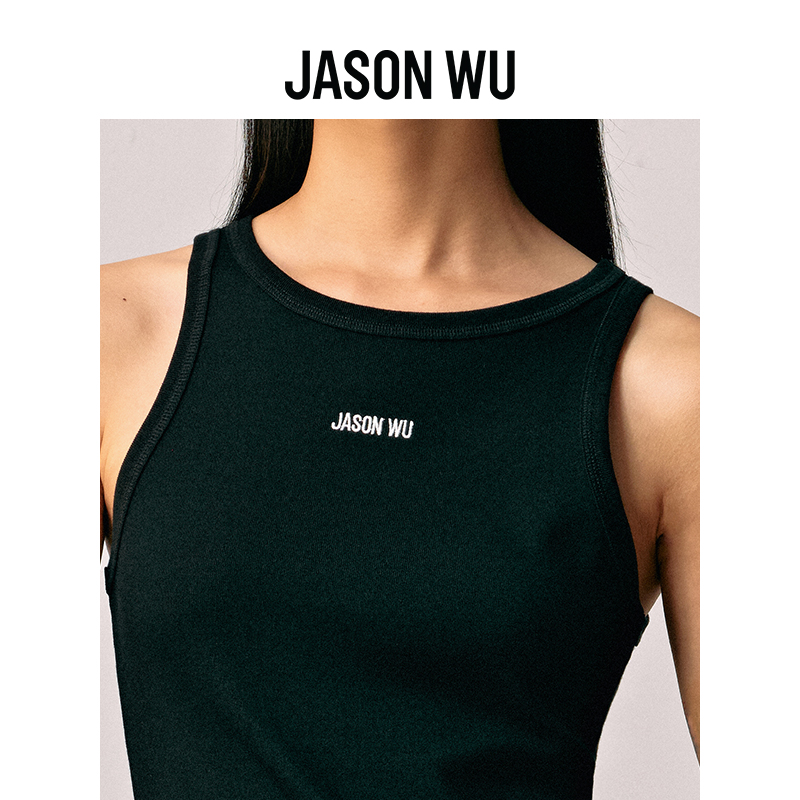 【新品推荐】JASON WU 24年新款休闲百搭圆领工字内搭上衣背心女-图2