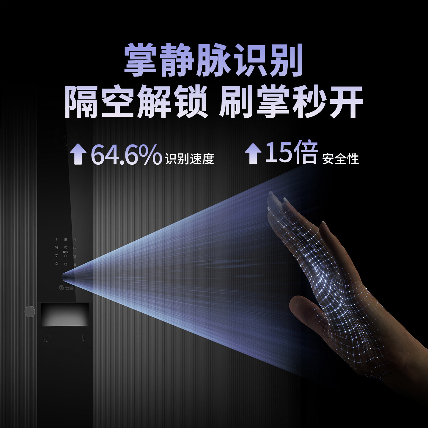 新品上市云鹿智能防盗门Y1P单门3D人脸识别隐藏合页极简风智能门,淘宝优惠券,粉丝福利购,淘宝优惠卷