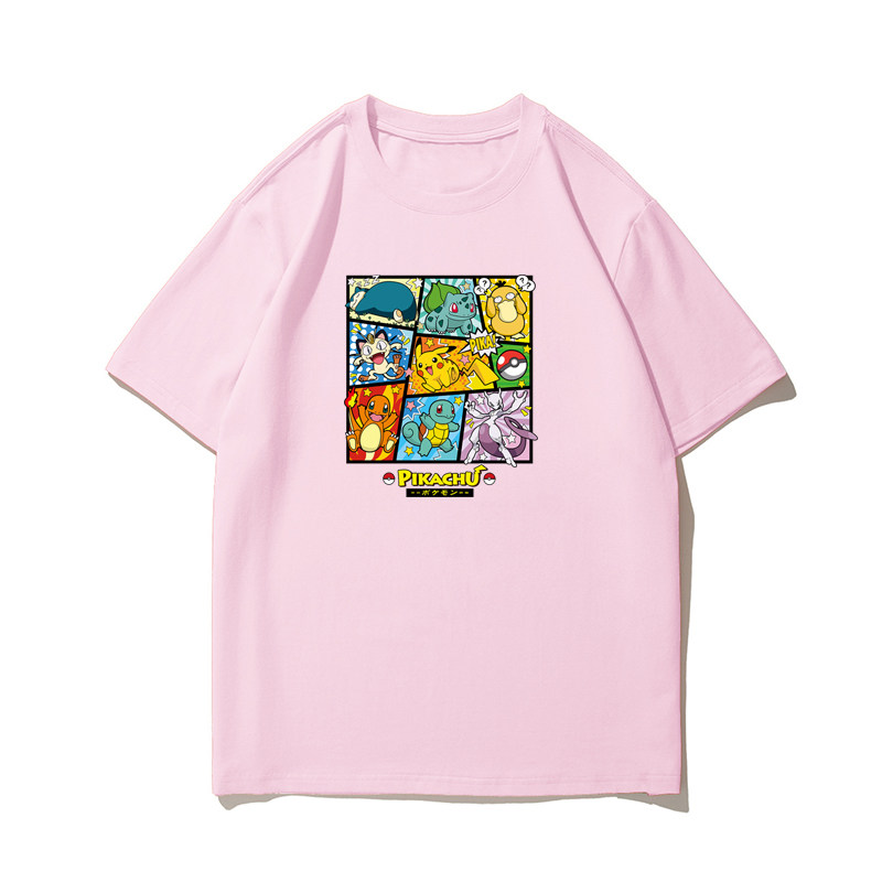 神奇宝贝超梦周边短袖精灵宝可梦杰尼龟青少年夏卡通童装动漫T恤,淘宝优惠券,粉丝福利购,淘宝优惠卷