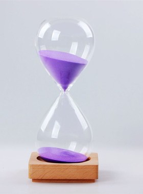 创意沙漏计时器5/30/60分钟透明玻璃沙漏桌面摆件家居装饰品礼品