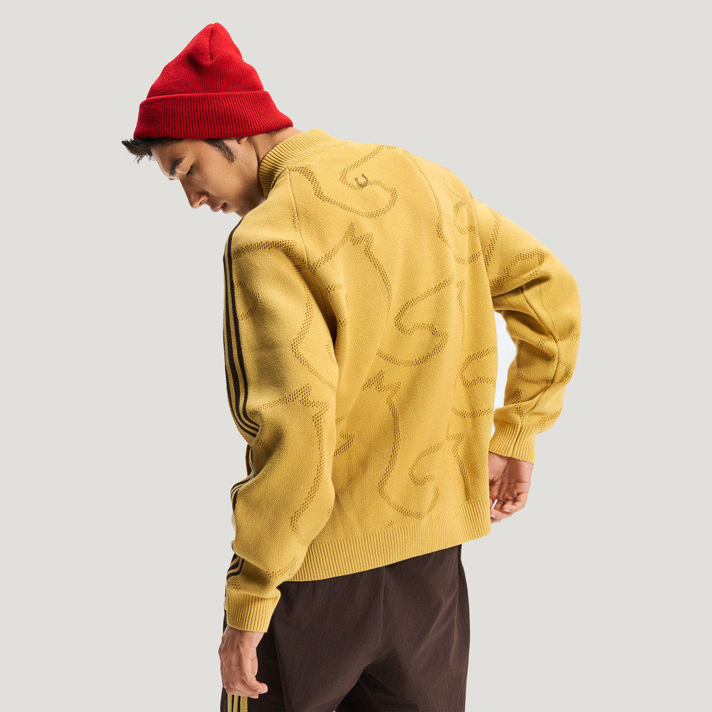 Adidas阿迪达斯潘展乐同款马年新年款外套男宽松针织开衫KE4061,淘宝优惠券,粉丝福利购,淘宝优惠卷