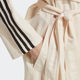 Adidas Adidas ແມ່ຍິງດູໃບໄມ້ລົ່ນ Retro Casual Lapel Zipper Lace Sports Loose Windbreaker IC5588
