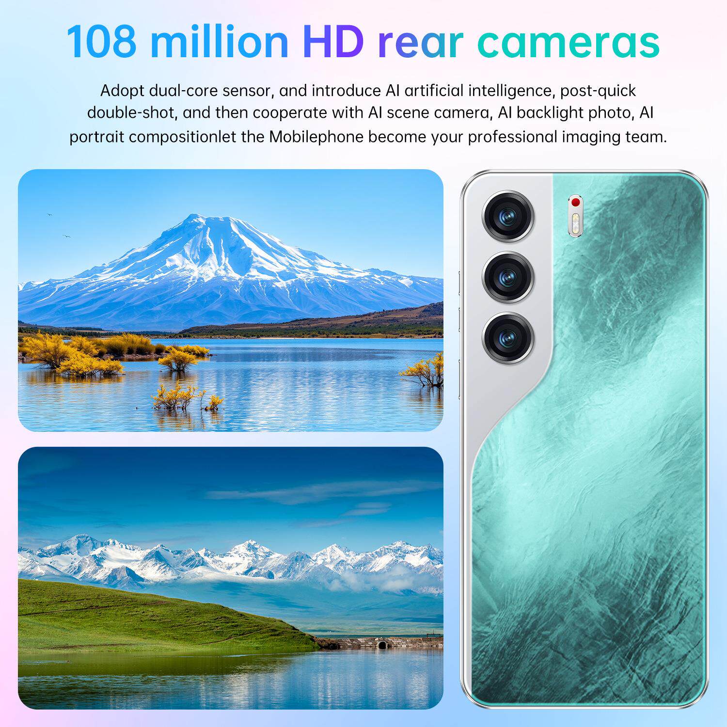 虾皮OZON热销跨境Camon40 Pro安卓16+1T智能手机7.3寸源头厂家 - 图1