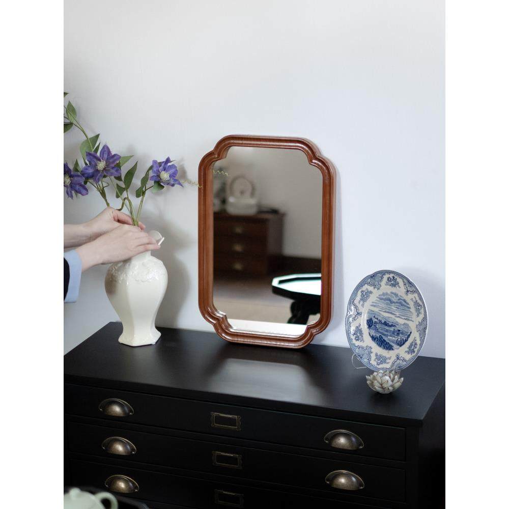 宋代美学覆古小轩花窗镜实木框新中式过道玄关茶室壁挂墙面装饰镜,淘宝优惠券,粉丝福利购,淘宝优惠卷