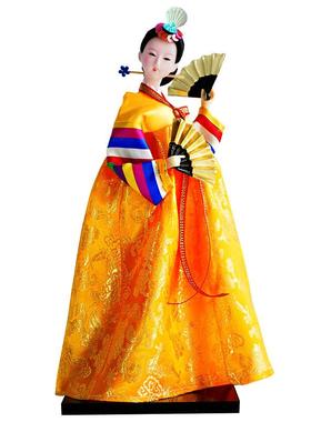 韩国朝鲜娃娃娟人人偶家居婚庆桌面客厅礼品摆件新婚礼物